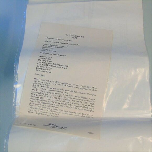 Haunting Hoots Owl Decoupage Vintage 1971 - Picture 8 of 9